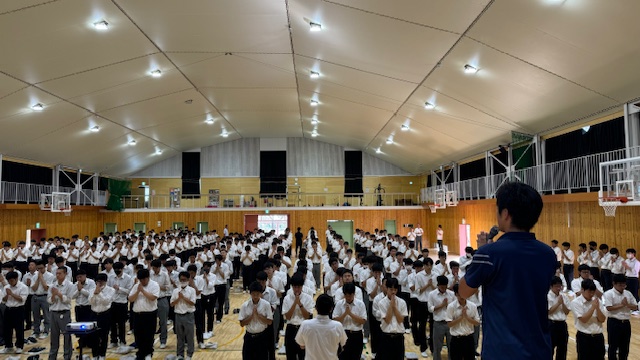 ９月 定例朝礼・後期生徒会選挙