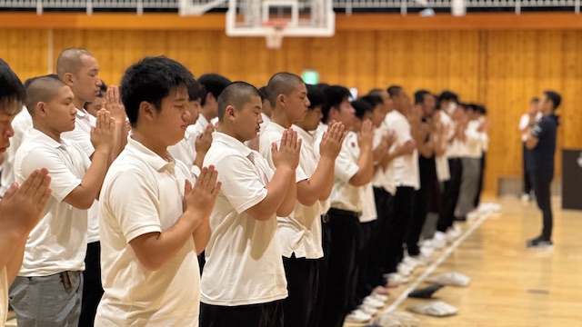 ９月 定例朝礼・後期生徒会選挙